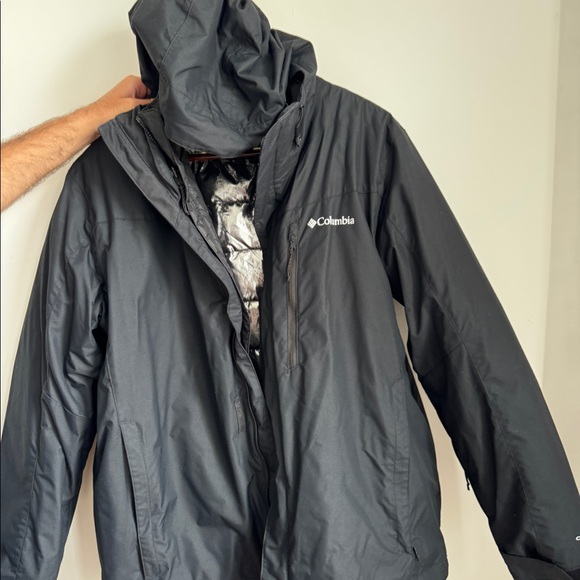 3 IN ONE: Columbia Men's Whirlibird IV Interchange Jacket, Waterproof & Breathab - Picture 4 of 9